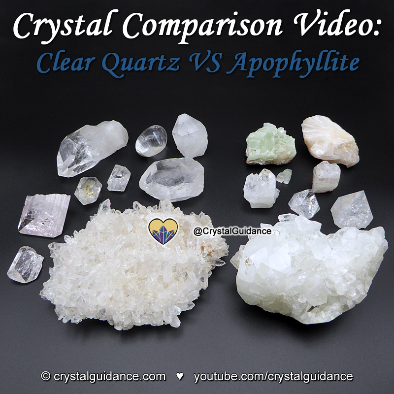 Apophyllite VS Clear Quartz